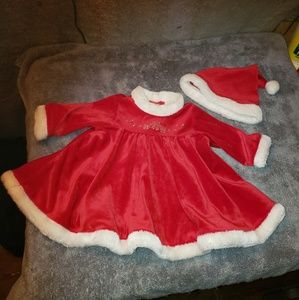 Baby Girl Santa Outfit